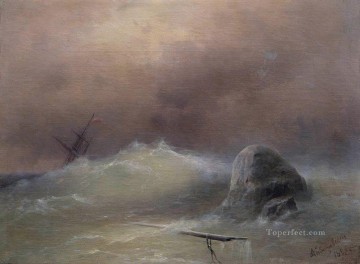  tormentoso Pintura - Mar tormentoso 1887 Romántico Ivan Aivazovsky Ruso